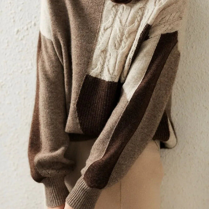 Textured Earthy Wool Pullover